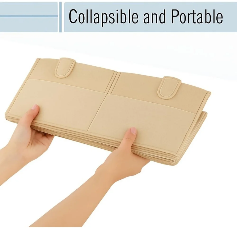 MARGOO StoreBaby Diaper Caddy Organizer – Portable Felt Nursery Storage Bin wi